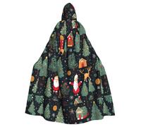 Tamiger Cape à capuche pour cosplay, carnaval, fête de vampire, événements sur le thème du Père Noël