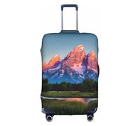 Tamiger Grand Teton National Park Print Housse de protection universelle pour valise de voyage élastique légère réutilisable, blanc, S, Organiseur de sac