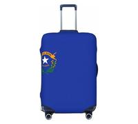 Tamiger Housse de protection élastique universelle pour valise, accessoire de voyage, motif drapeau de l'État du Nevada, Noir , M, Bagage à main