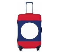 Tamiger Housse de protection élastique universelle pour valises Motif drapeau du Laos, Noir , S, Bagage à main