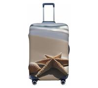 Tamiger Housse de protection universelle élastique lavable en forme d'étoile de mer, coquillages, plage de sable, Noir , M