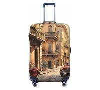 Tamiger Housse de protection universelle pour bagages de voyage Motif imprimé italien, Noir , M