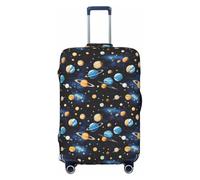 Tamiger Housse de protection universelle pour bagages de voyage Motif planètes spatiales, Noir , XL