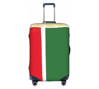 Tamiger Housse de protection universelle pour valise de voyage Motif drapeau de la République tchétchène Élastique Léger Réutilisable, blanc, M, Organiseur de sac