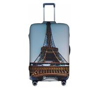 Tamiger Housse de protection universelle pour valise de voyage Motif Tour Eiffel Paris Élastique Léger Réutilisable, blanc, M, Organiseur de sac