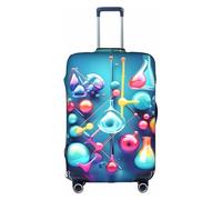 Tamiger Illustration abstraite, science, chimie, impression 3D, universelle, housse de valise, protection élastique, légère, réutilisable, blanc, XL, Organiseur de sac
