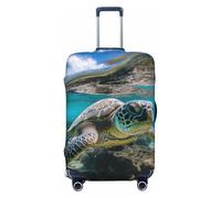 Tamiger Lord Howe Island Housse de protection élastique universelle pour valise Motif tortue de mer, Noir , M, Bagage à main