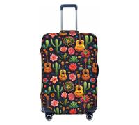 Tamiger Lotus and Candles Housse de protection élastique universelle pour valise Motif guitare, Noir , XL, Bagage à main