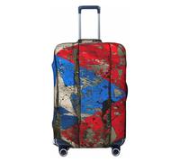 Tamiger Porto Rico Housse de protection universelle pour bagages Motif drapeau de Porto Rico, Noir , XL