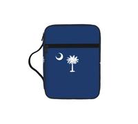 Tamiger Sac de rangement pour bible avec drapeau de la Caroline du Sud - Accessoire religieux - Cadeau chrétien