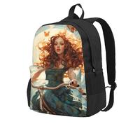 Tamiger Sac de vélo unisexe de grande capacité avec imprimé papillon pour fille - Résistant à l'eau - Léger - Pour l'extérieur et les w nds