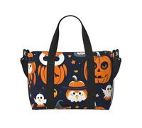 Tamiger Sac de voyage à main réglable léger et décontracté pour Halloween, hibou, fantôme, citrouille, vacances, gym