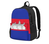 Tamiger Sac unisexe de grande capacité avec imprimé drapeau du Cambodge - Résistant à l'eau - Léger - Pour les escapades en plein air