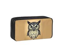 Tamiger Trousse à crayons spacieuse unisexe avec imprimé hibou mignon de grande capacité pour le transport quotidien