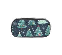 Tamiger Trousse transparente avec imprimé sapin de Noël et étoiles - Fournitures de bureau