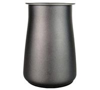 Tamis à café en acier inoxydable pour filtrer les marcs, 7,3 x 12 cm, compatible avec les méthodes de brassage manuelles, design anti-fuite et facile à nettoyer (gris)