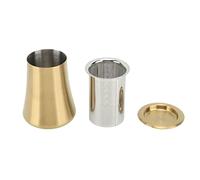 Tamis à café en maille fine, tamis en acier inoxydable pour la préparation du café à domicile, élimination de l'amertume, goulot de tasse dentelé, idéal pour les voyages en famille