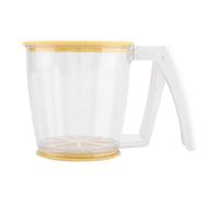 Tamis à farine |1 - Presse à main tamise la poudre et les fournitures de pâtisserie |Tamis de qualité alimentaire avec couvercle pour le stockage/gâteaux/biscuits |Outil de