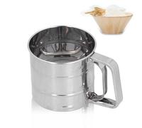 Tamis à Farine 250g, Tamis de Farine Acier Inoxydable Passoire à Farine, saupoudreur de sucre en poudre, tamis en acier inoxydable à mailles fines