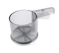 Tamis à farine à main pour farine et sucre, utilisation sûre d'une seule main, saupoudrer et saupoudrer, partie fonctionnelle en acier inoxydable (couleur : gris) Quantité : 1 pièce