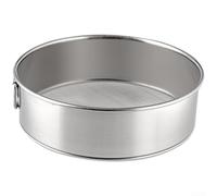 Tamis à farine en acier inoxydable 304 avec maille fine pour tamiser en douceur, forme ronde pour la cuisson et le filtrage de la poudre de cuisine, avec anneau de suspension (20 x 4,8 cm) (042001))