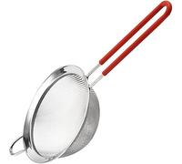 Tamis à farine en acier inoxydable, tamis à poudre, tamis à double couche for la cuisine(14cm)