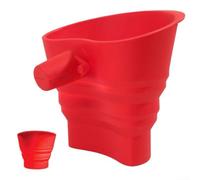 Tamis à farine en silicone pour mélangeur sur pied, gadget de cuisine pliable comme entonnoir de poudre à pâtisserie et bec verseur d'ingrédients secs, distributeur de farine anti-fuite pour mélanger