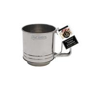 Lily cook, KP5746, Tamis à Farine Ergonomique en Acier Inoxydable, idéal pour pâtisserie et Cuisine, Facile à Nettoyer, Design élégant, Dimensions 11 x 10 cm, Couleur Argent