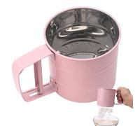 Tamis à farine - Passoire réutilisable en - Outil en acier inoxydable pour affiner, fournitures de cuisson portable, base polie avec fine, kit de préparation de cuisine pour tamiser