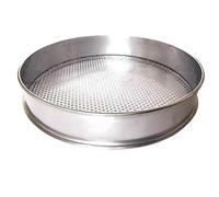 Tamis à farine rond en acier inoxydable 304 avec trou de 0,5 à 50 mm pour la cuisine, la cuisson, les haricots, les fruits, tamis en acier inoxydable (diamètre du trou 35 mm, 20 cm de diamètre)