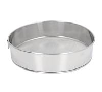 Tamis à Farine Ronde à 80 Maille, Tamis en Acier Inoxydable Anti-Assistant Ti plaqué pour Le Cacao de Sucre en Poudre, Grande Passoire de Cuisson, Nettoyage Facile