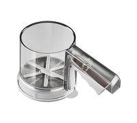 Tamis à farine - Tamis de cuisson en acier inoxydable à mailles fines | Shaker à farine | Double couche semi-automatique pour poudre, sucre, restaurant, maison, ustensile de cuisine, gâteaux
