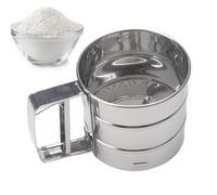 Tamis à la farine - Tamis de cuisson à mailles fines, outil d'effort de cuisine compact | Design en maille en acier durable, pour sucre de cacao matcha, essentiels pour la