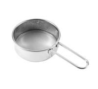 Tamis à maille fine - Passoire à thé fine avec poignée | Tamis de cuisine en acier inoxydable | Tamis à farine pour la cuisson | Sucrier en poudre, passoire et passoire vintage en acier inoxydable à