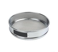 Tamis à mailles en acier inoxydable de 20 cm pour sable et cadre chromé robuste (6 mailles)