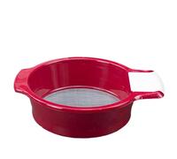 Tamis à mailles fines - Passoire à double poignée en acier inoxydable, grattoir amovible, tamis à farine, filtre de cuisson à gâteau, tamis à poudre, passoire alimentaire, maille F