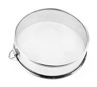 Tamis à mailles fines, passoire pour pommes de terre, tamis à farine rond en acier inoxydable, tamis à mailles fines pour cuire, décorer des gâteaux, tartes, pâtisseries, cupcakes