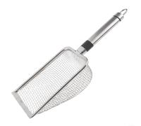 Tamis à main en acier inoxydable avec plusieurs options de maille pour le sable de compost et pour les tâches de tamisage du sol (3,8 mm)