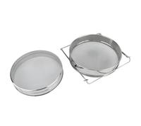 Tamis à miel double couche - Filtre à miel d'abeille - Extracteur de miel en acier inoxydable - Passoire à miel - Double tamis - Outils d'apiculture