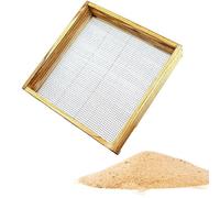 Tamis à roches - Tamis de jardin, tamis de terre, tamis pour rochers, tamis de terre en bois multifonction pour le compost, la saleté et le terreau, outils de jardinage pratiques