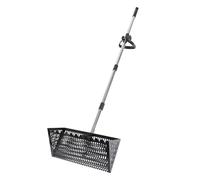Tamis à Sable en Métal Détachable en Acier au Carbone Noir | Système Intégré Pelle et Tamis, Filtre le Sable, Portée Longue, pour Conques et Verre de Plage