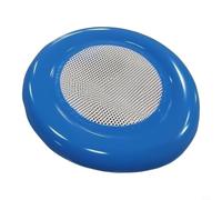 Tamis à sable gonflable en PVC avec filet double couche et 2 poignées, disque de tamis de plage de 40 cm avec pompe à air pour châteaux de sable et jardin, bleu (A)