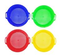 Tamis À Sable Pour - 4 Tamis De Plage Multicolores | Passoire Pour Jouets D'extérieur - Outils De Bombardement Amusants Pour Les Roches, Trésors, Jeux De Sable - Piscine, Vacances, Vacances, P