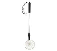 Tamis à sable pour la plage - Pelle télescopique en coquillage de 11 cm | panier en maille en acier inoxydable avec long manche rétractable, râteau pour dents de requin en verre de mer