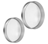 Tamis à Terre en Acier Inoxydable, 10 Mailles, 2 Pièces | Maille Ronde, Bord Roulé sans Bavure, pour Potting Mix et Gravier, Nettoyage Facile