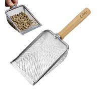 Tamis à terre pour le jardinage maille de 2,8 mm portable et antirouille | Pelle À Main Pour Jardin Et Tamis À Pierres Pour Sable, Engrais, Compost, Roches, Jardin, Plage, Ferme Et Pelouse