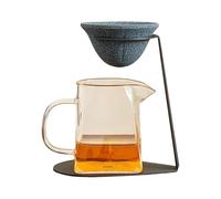 Tamis à thé avec support réutilisable de précision | Filtre à café avec support en métal pour la maison de bar de café de restaurant pour débutant et avancé