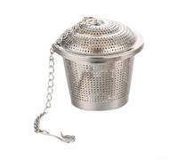 Tamis à thé en acier inoxydable - Maille fine - 6,5 cm - Réutilisable | Tamis en acier inoxydable résistant à la chaleur avec maille fine, bloque efficacement les feuilles de thé, facile à nettoyer