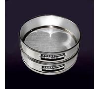 Tamis chromé de 20 cm pour de multiples applications, comprend 4 mailles et 600 mailles pour l'inspection des échantillons (maille 70)