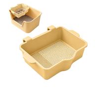 Tamis cribeur pour litière chat remplacement filtrante lavable | Insert tamis pour bac à litière gestion des tâches, entretien quotidien et tri hebdomadaire jaune